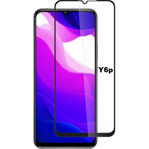 Full Face Tempered Glass Black (Huawei Y6p)
