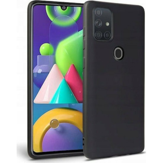 Back Cover Σιλικόνης Μαύρο (Galaxy A21s)