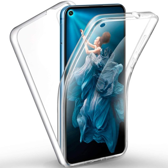 Huawei Y6p Case 360 Protection Phone Case, Silicone Clear Cover