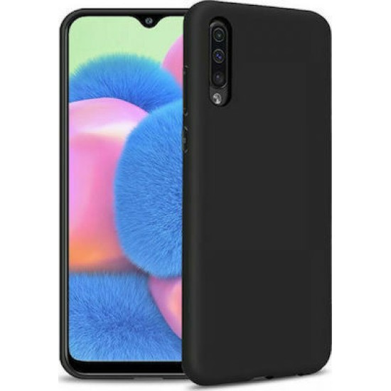  Matt Back Cover Σιλικόνης Μαύρο (Redmi 9A)