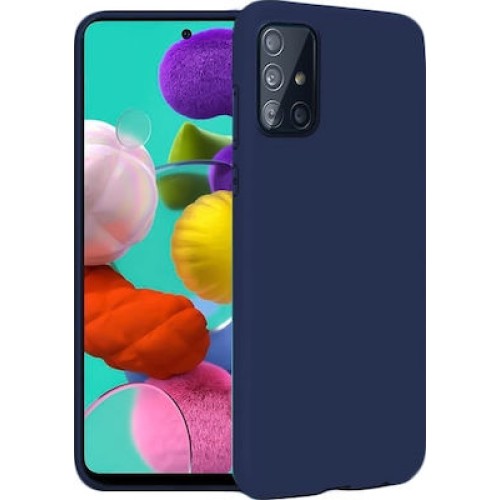 Θήκη Πλάτης Σιλικόνης για Samsung A515F Galaxy A51 - Χρώμα: Σκούρο Μπλε Θήκη Πλάτης Σιλικόνης για Samsung A515F Galaxy A51 - Χρώμα: Σκούρο Μπλε