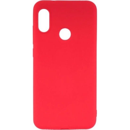 OEM  Senso Soft Touch Back Cover Κόκκινο (Huawei Y6p)