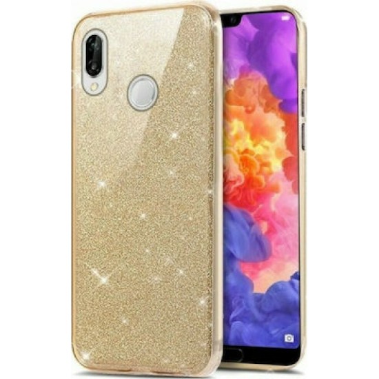 OEM Glitter Shining Back Cover Σιλικόνης Χρυσό (Huawei Y6p) OEM Glitter Shining Back Cover Σιλικόνης Χρυσό (Huawei Y6p)