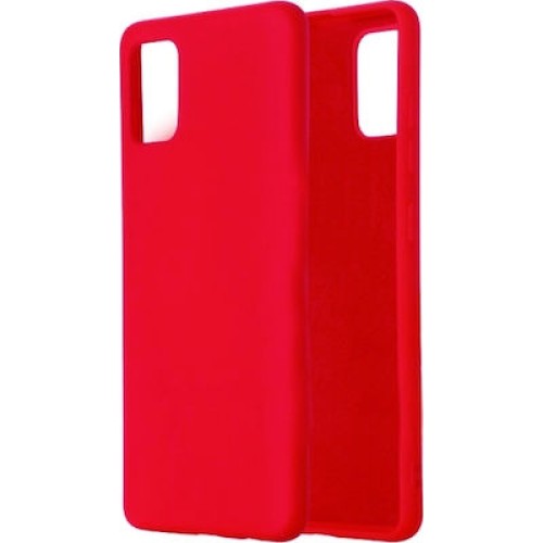 Back Cover Σιλικόνης Matt Red (Galaxy A41)