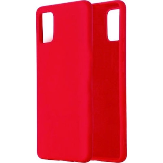 Back Cover Σιλικόνης Matt Red (Galaxy A41)