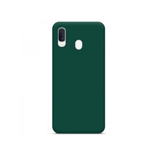 OEM Θήκη Σιλικόνης Πλάτης για Samsung Galaxy A20S - Πράσινο Σκούρο