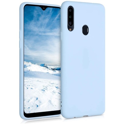 OEM Θήκη Σιλικόνης Πλάτης για Samsung Galaxy A20S - Γαλάζιο
