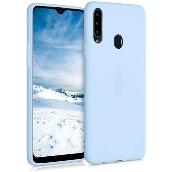 OEM Θήκη Σιλικόνης Πλάτης για Samsung Galaxy A20S - Γαλάζιο