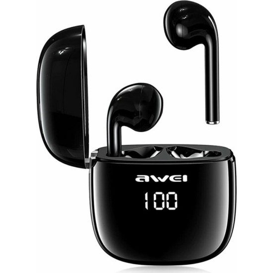 Awei T28P Ασύρματα Bluetooth Ακουστικά Αδιάβροχα με Βάση Φόρτισης Μαύρο Awei T28P Ασύρματα Bluetooth Ακουστικά Αδιάβροχα με Βάση Φόρτισης Μαύρο