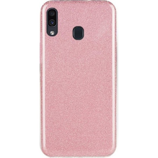 Shining Back Cover Ροζ (Galaxy A20S)