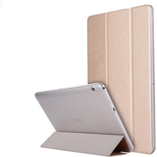 Θήκη tri-fold με διάφανη πλάτη για Huawei MediaPad T8 - GOLD