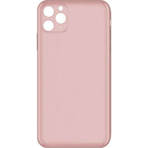Θήκη Σιλικόνης TPU Ματ για iPhone 11 Pro Max 6,5 inch - Απαλό Ροζ