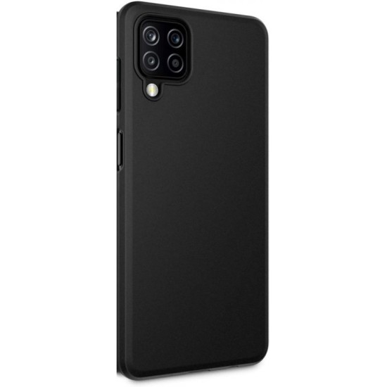Θήκη Σιλικόνης TPU Ματ για Samsung Galaxy A12 - ΜΑΥΡΟ