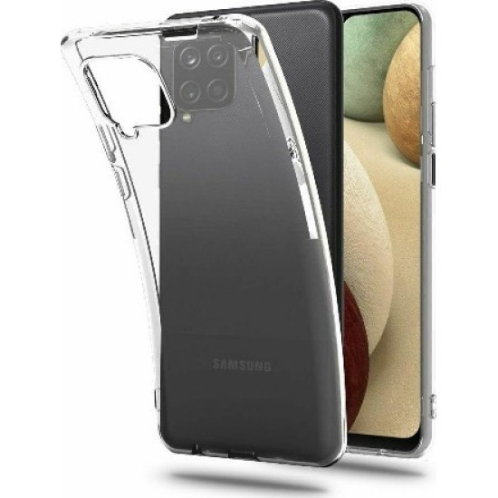 Θήκη Σιλικόνης για Samsung Galaxy A12 - Διάφανη