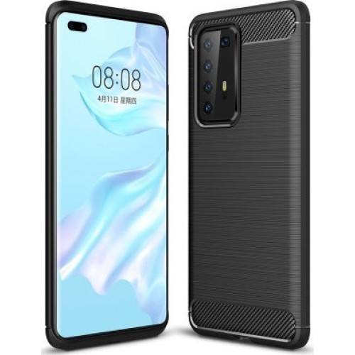 Brushed Carbon Back Cover Μαύρο (Huawei P40 Pro) Brushed Carbon Back Cover Μαύρο (Huawei P40 Pro)
