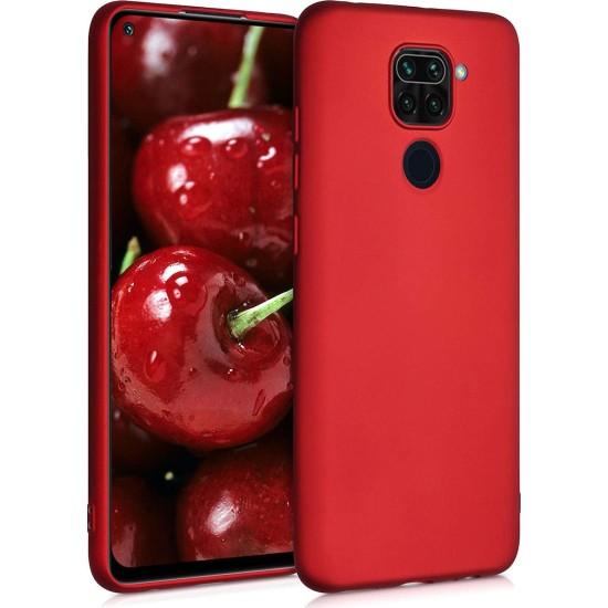 Back Cover Σιλικόνης  Dark Red (Redmi Note 9)
