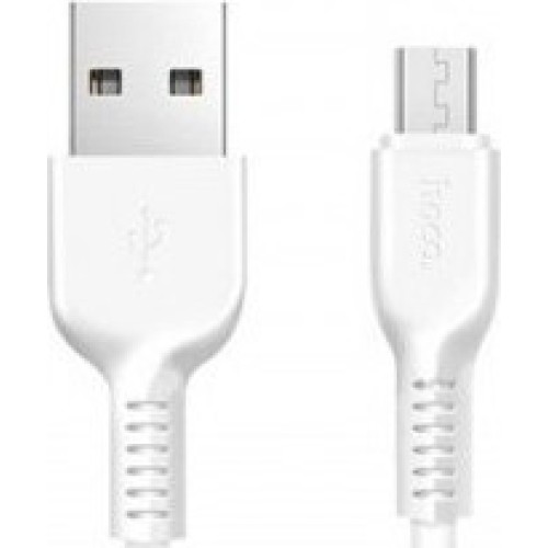 Hoco Regular USB 2.0 to micro USB Cable Λευκό 1m (X20 Flash)