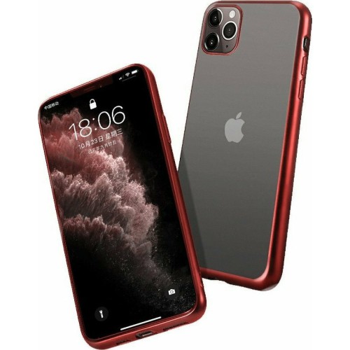 Forcell New Electro Matt Back Cover Σιλικόνης Κόκκινο (iPhone 12 / 12 Pro)