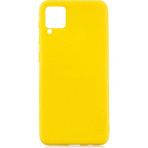 Θήκη Silicone for Samsung Galaxy A12 5G Yellow