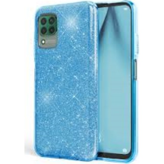 Glitter Case Shining Χρυσόσκονη Cover Για Samsung Galaxy A12 Μπλε