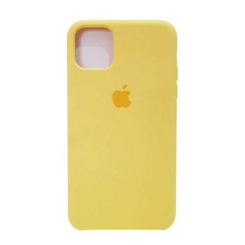 Back Cover Σιλικόνης Κίτρινο (iPhone 12 / 12 Pro)