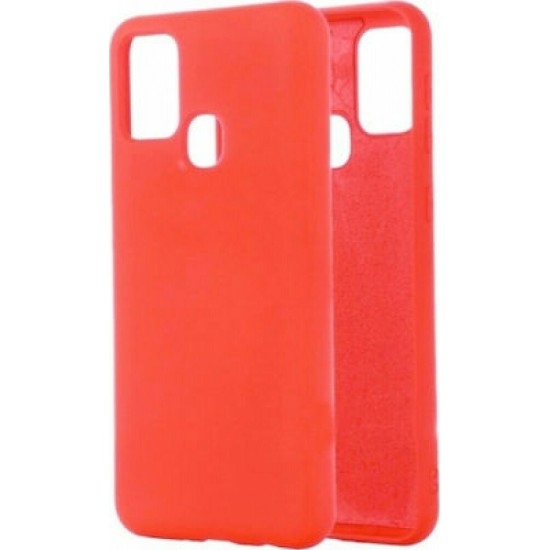 Oem Θήκη Σιλικόνης Matt Για Samsung Galaxy A21s Πορτοκαλί
