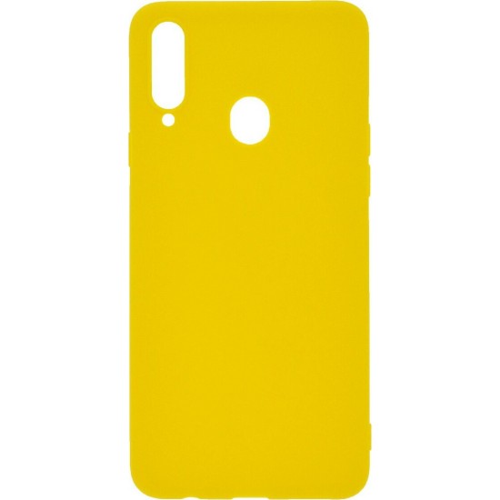 Back Cover Σιλικόνης Κίτρινο (Galaxy A20s)