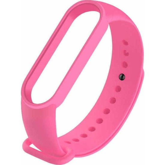 Λουράκι Σιλικόνης για Mi Band 5 Ροζ OEM