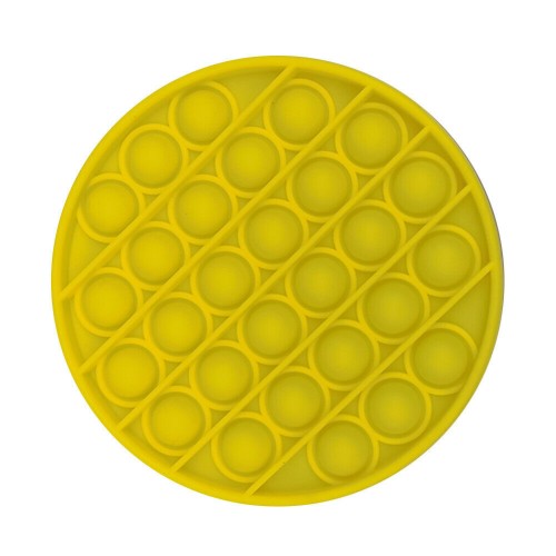 Pop it Round Fidget Toy Push Bubble Stress relief Kids tiktok Family games ΚΙΤΡΙΝΟ