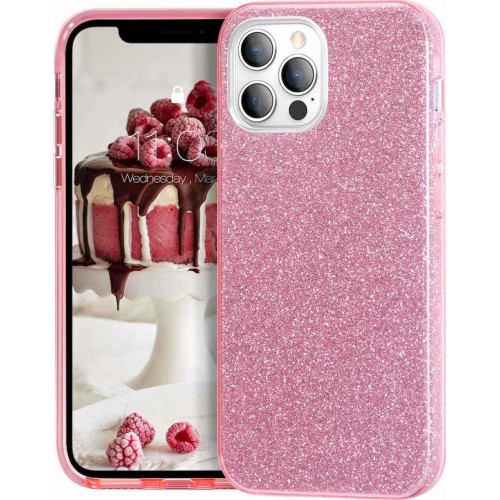 Apple iPhone 12 Pro Max - Σιλικόνη Glitter Ροζ OEM Apple iPhone 12 Pro Max - Σιλικόνη Glitter Ροζ OEM