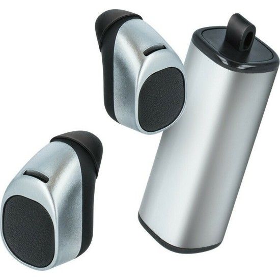 Forever TWE-200 In-ear Bluetooth Handsfree Ασημί