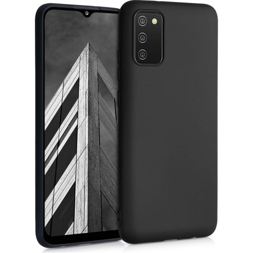 Back Cover Σιλικόνης Black (Galaxy A02s)