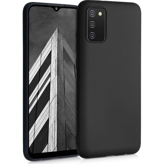 Back Cover Σιλικόνης Black (Galaxy A02s)