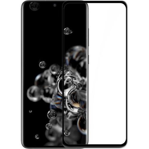 Full Glue Tempered Glass Black (oppo realme7pro)