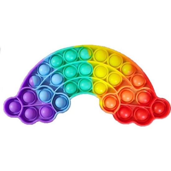 Παιχνίδι κατά του στρες Anti Stress Push Pop Bubble / Sensory Toy / Autism / Special Needs Stress Relief / Design Rainbow (oem)