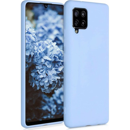 Back Cover Σιλικόνης Blue Matte (Galaxy A42)