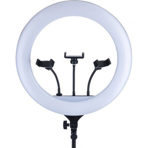 YQ-460B Φωτογραφικό Φωτιστικό Δαχτυλίδι Ring Fill Light 46cm Με Μεγάλο Τρίποδο Ύψους Έως 1,80 CM