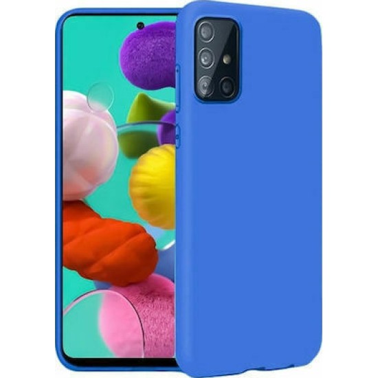 Oem Θήκη Σιλικόνης Matt Για Samsung Galaxy A32 5G Μπλε