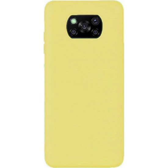 Xiaomi Poco X3  TPU Silicone Back Cover Case Yellow (oem)