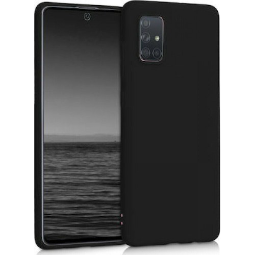 Oem Θήκη Σιλικόνης Matt Για Realme 7i Μαύρο