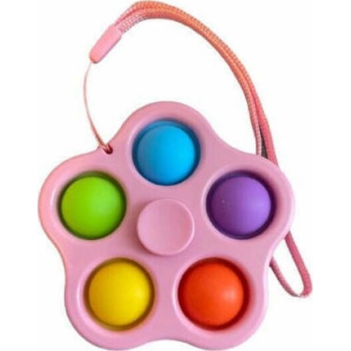 Pop it Fidget Spinner 5 Χρώματα (ροζ)