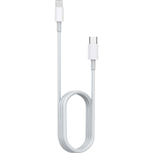 Awei Regular USB 2.0 Cable USB-C male - Lightning Λευκό 1m (CL-68)