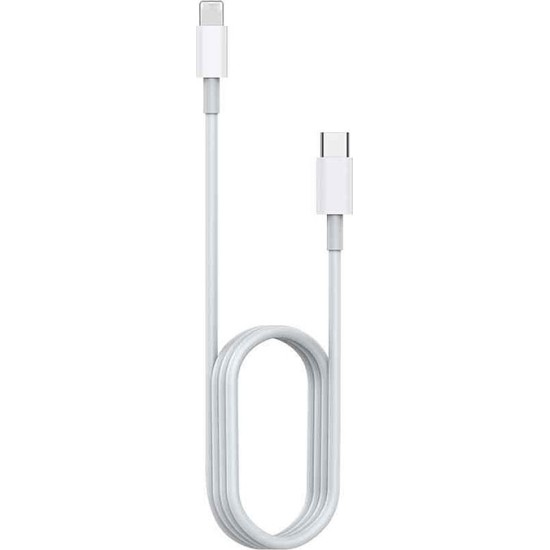 Awei Regular USB 2.0 Cable USB-C male - Lightning Λευκό 1m (CL-68)
