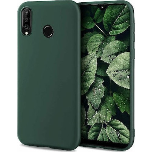 Matt Back Cover Σιλικόνης Πράσινο (Huawei P30 Lite)