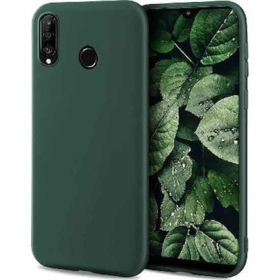 Matt Back Cover Σιλικόνης Πράσινο (Huawei P30 Lite)