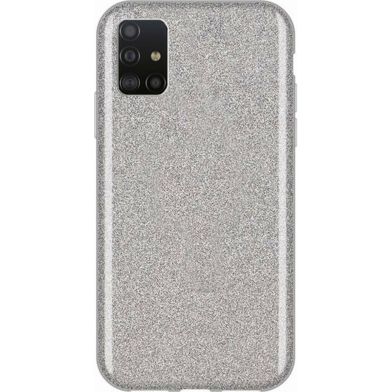 Forcell Shining Back Cover Ασημί (Galaxy A71)