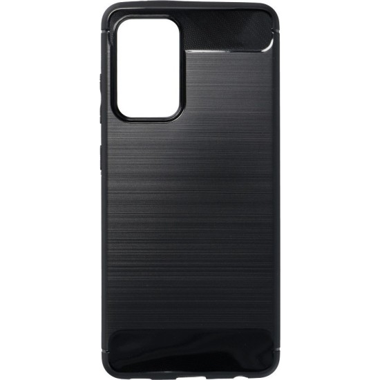 Forcell Carbon Back Cover Σιλικόνης Μαύρο (Galaxy A52)