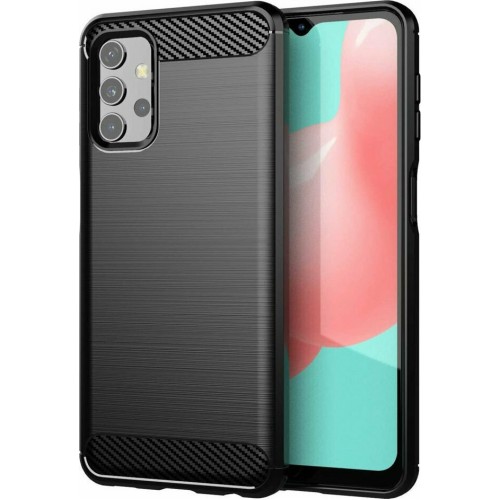 Carbon Back Cover Σιλικόνης Μαύρο (Galaxy A32 4G)