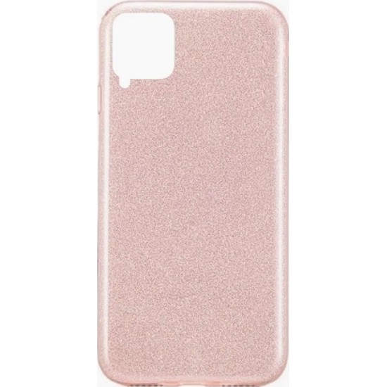 Samsung Galaxy A22 4G TPU Silicone Back Cover Case Glitter Rose Gold with Strass (oem)