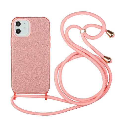 Θήκη iPhone 11 Pro Max Glitter Shine Cover Hard Case με Λουράκι Κορδόνι Λαιμού -Ροζ Χρυσό Θήκη iPhone 11 Pro Max Glitter Shine Cover Hard Case με Λουράκι Κορδόνι Λαιμού -Ροζ Χρυσό